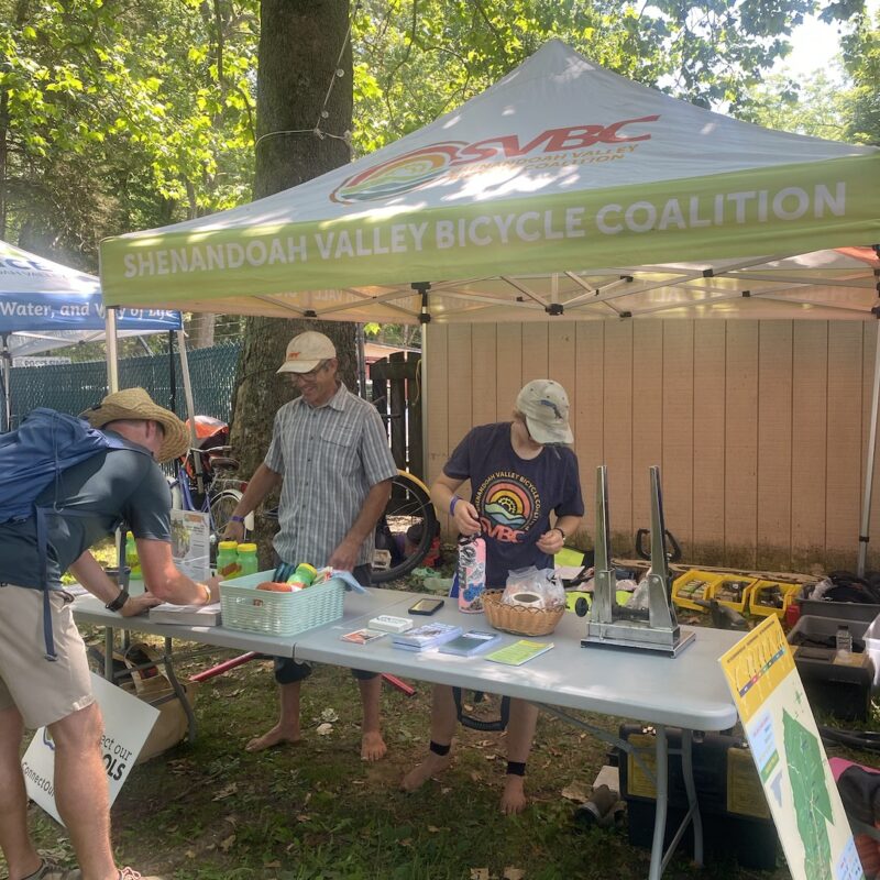 Ben_RedWing Ben Wyse greeting visitors at the Coalition non-profit vendor table at Red Wing.